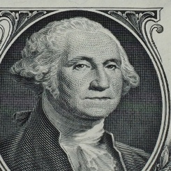 Dollar bill stock image