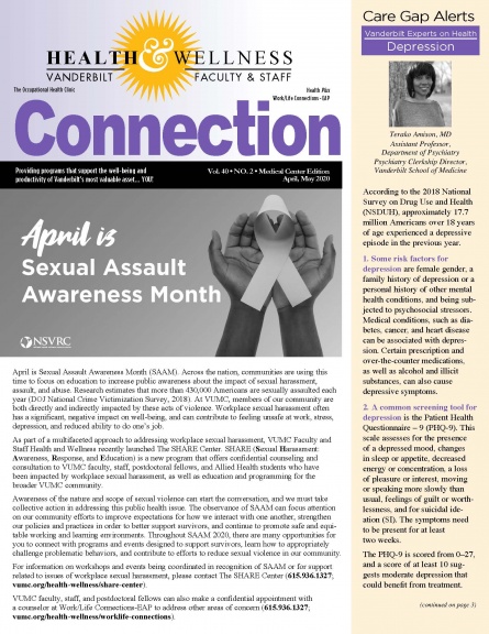 Issue 402 Apr May 2020 Medical Center Edition Vanderbilt