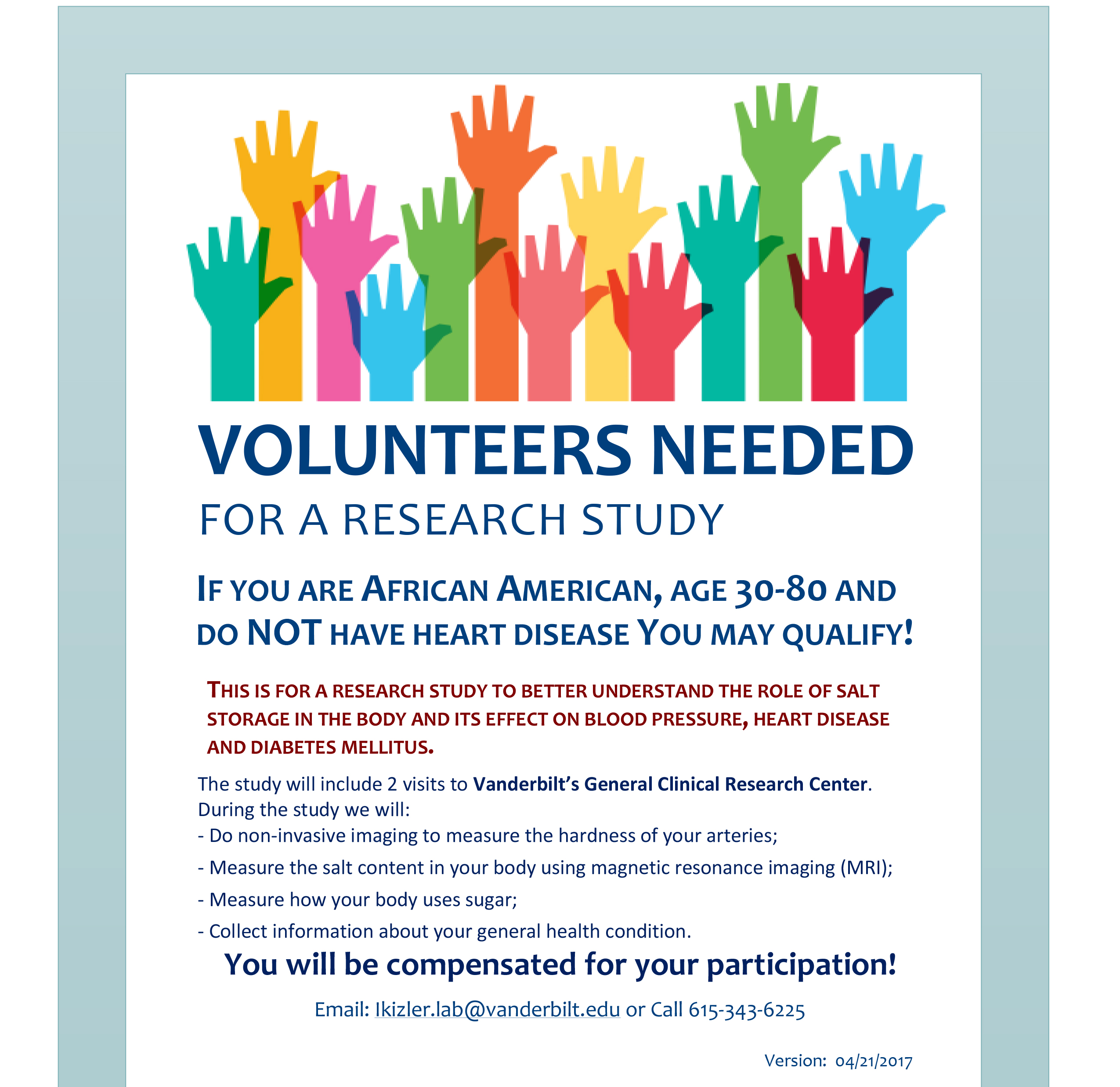 research projects volunteer