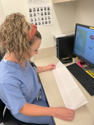 Danielle at desk 