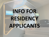 Info for residency applicants