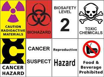 chemical hazard symbols